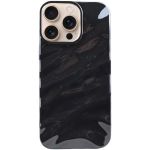 Wavy Glossy Glitter Phone Case Compatible With Iphone 16 Pro Max - Burgundy