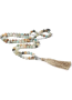 Natural Amazonit Mala Necklace Multicolor 110 Cm