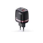 Ashcomonline Pd Dual-ports Fast Charger Pd 20W Adaptive Charging 1.2 A Multiport Mobile Charger With Detachable Cable