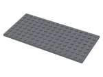 Parts Plate 8 X 16 92438 - Dark Bluish Grey