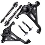6PC K620307 K620308 ES800426 ES800427 EV800324 Front Lower Control Arm Ball Joints Tie Rods For Chevrolet Tracker 1999 2000 2001