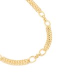 Goldair Gold Plated Chunky Oval Curb Link Necklace
