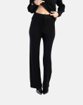 Sissy Boy Basic Wide-leg Knit Pants - XL Black