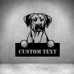Rhodesian Ridgebacks With Custom Text - 450MM Rust Coat