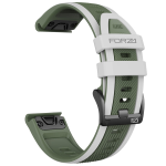 Elite 26MM Easyfit Two-tone Stripe Series Watch Strap For Garmin - Slate slate
