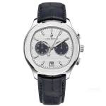 LD-9108 Leather Watch - 41MM Seiko VK64 Black