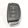 Rfc 3 Buttons Flip Key Case For Hyundai I10 I20 I40 IX35 Santa Fe Remote Fob