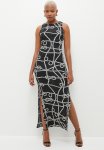 Sissy Boy Flow With It: Maxi With Back Hardware Detail - Black & Off White