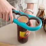 1PC 4 In 1 Jar Opener Can Opener For Weak Hands Easy To Use For Elderly And Arthritis Sufferers Kitchen Gadgets Kitchen Stuff Ki