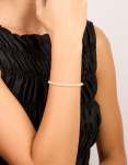 Goldair Gold Plated Cubic Zirconia Pav Toggle Bracelet