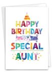 Nobleworks - 1 Birthday Greeting Card Aunt W 5 X 7 Envelope For Women Her - Bday Special Aunt C8696BDG