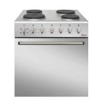 Univa U336SM: 600MM Static Mirror Glass Under-counter Oven + Stainless Steel Hob Set