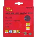 Tork Craft 10PC 120GRIT Sand Disc W Holes H&l Tape ABR33120