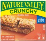 Crunchy Oat & Peanut Butter Granola Bars Box