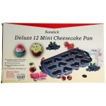 Non-stick Deluxe 12 Heart MINI Cheesecake Pan