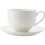 Maxwell & Williams White Basics Diamonds Tea Cup & Saucer 220ML Set Of 4