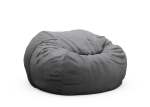 The Jumbo Beanbag - Leather - Dark Grey