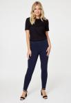 STELLAR Womens Pull On Legging With Narrow Waistband In Navy - Navy 16