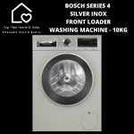Bosch Series 4 - Silver Inox Front Loader Washing Machine - 10KG