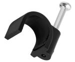 Cable Clip Round 10MM Black Cc R10 Black