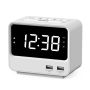 Alarm Clock Radio For Bedrooms With Two USB Charging Port