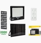 Solac Solar Floodlight & Remote LED 2000LM