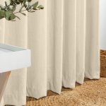 Bergen Eyelet Unlined Curtain - Biscuit - 270 X 223CM
