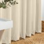 Bergen Eyelet Unlined Curtain - Biscuit - 270 X 223CM