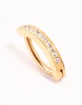 Goldair Gold Plated Titanium Curved Belly Ring