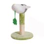 Cute Lamb Cat Scratching Post Sisal Rope Scratcher With Toy& Stable Base