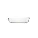 1LT Square Glass Baking Tray Clear