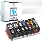 Cmyi PGI-225 CLI-226 Replacement Combo Pack Ink Cartridges For Canon Pixma MG6120 MG6220 MG8120 MG8120B MG8220 Printers 2 Pg Bla