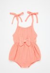 PoP Candy Shoulder Tie Romper - Orange