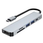 Gagafast Type-c Adapter Hub 6-IN-1 Support 4K Hdtv