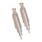 Goldair Gold Diamante Twist Earrings