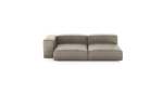 Two Module Chaise Sofa - Leather - Beige - 241CM X 136CM