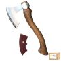 Hatchet Split Axe With Leather Sheath- 37CM Hardwood Handle