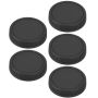 5 Pieces Eos M Rear Lens Caps Black Plastic