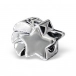 C42-10523 - Sterling Silver Shooting Star European Bead Charm