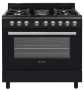 ELBA 90CM Black Essential 4 Burner Gas / 2 Burner Electric Stove - 04/96CL727BN