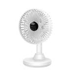Syntech Orico Oscillatingdeskfan |VOLTAGE:3.7V Battery Capacity: 3000MAH| Charging Interfacetype-c Speed ADJUSTMENT1 2 3 White