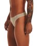 Women's Ua Pure Stretch Thong 3-PACK - Beige / LG