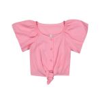 Younger Girl Tie Front Top