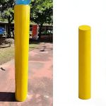Yilufaykp Basement Round Pole Pad 4FT 5FT 6FT Tall Full Wrap-around Basketball Post Protector Pole Wrap For Playground gymnasium