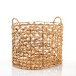 Oval Water Hyacinth Open Weave Basket - Large - 40.3 L X30.3 W X30.3 H