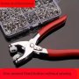 400PCS Snap Fastener Kit With Hand Pliers - Silvery Multi-functional Invisible Buckles For Sewing & Knitting