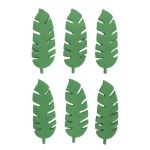 Sage Tropical Leaves Pack Of 6