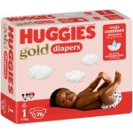 Huggies Gold Skin Soft Value Pack Size 1 76s