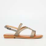 Evie 2 Flat Sandal - Pewter - Pewter 5