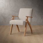 Gariep Fabric Armchair Oak Oats